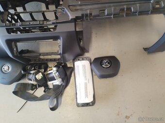 Airbagová sada Škoda Fabia 3 s novou originální deskou - 5