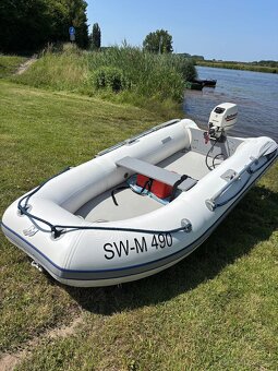 Nafukovací clun quicksilver + motor Johnson - 5