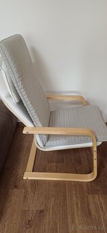 Potah / polstr IKEA POÄNG, nový – béžový - 5