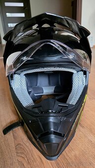 Moto helma XRC Dual Alpiner – výklopná, černá, vel. L, jako - 5