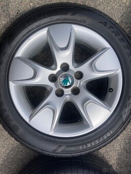 Alu Škoda r15,Roomster,Fabia,letni 195/55 15-7mm - 5