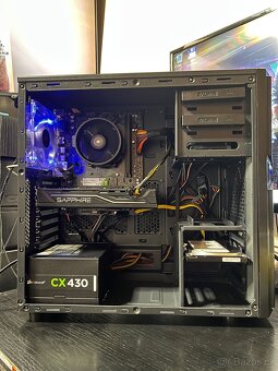 Herní ryzen 5 2400G, 16GB DDR4, SSD,HDD, RX 470 4GB Win 11 - 5