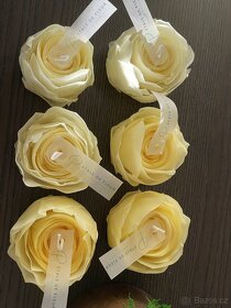Svíčka růže ( žlutá) - 5