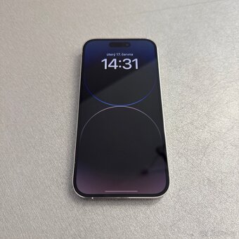iPhone 14 Pro 128GB silver, bez škrábance, záruka rok - 5