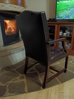 Luxusní anglická kancelářská křesla chesterfield - 5