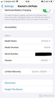 Sluchátka apple airpods 4 - 5