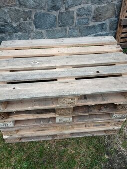 Dřevěné europalety 120 x 80cm ,použité. - 5
