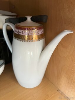 Jídelní servis zlato-fialový porcelán HC Chodov - 5