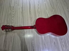 Kytara akustická 3/4, velká, délka 99cm, barva žlutohnědá - 5