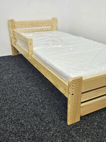 Prodám nové dětské postele 80x200 nebo 90x200 se zábranou - 5
