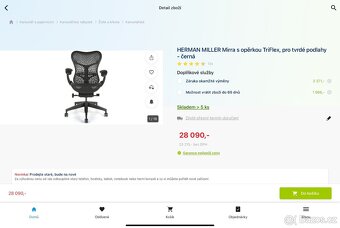 Kancelářská židle Herman Miller Mirra 2 - top stav - 5