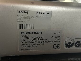 Nářezový stroj, nářezák Bizerba - 5