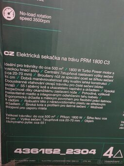 Parkside elektrická sekačka, NOVÁ, zaslání - 5