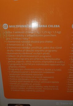 Domácí pekárna ETA Duplica II-Rohlíky, housky, jogurt, maso - 5