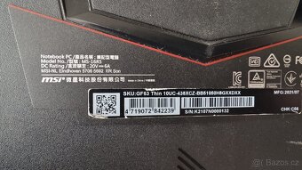 Herní notebook i5 10500h/RTX 3050/512 SSD Windows 11 - 5