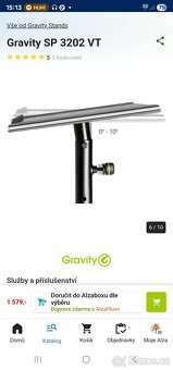 Stojany na repro(studiový monitor)Gravity SP 3202 VT - 5