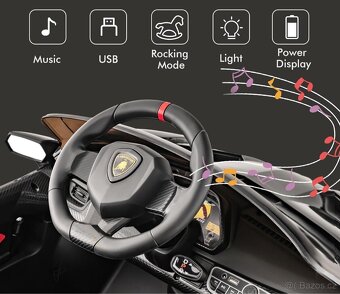 Elektrické auto INFANS Lamborghini pro děti od 3roky 12V 4WD - 5