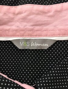 Dámská jemně puntíkovaná košile M&S vel.L - 5