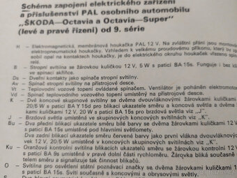 SCHEMATA ELEKTRICKÉHO. ZAP. OS. AUT. I., 1968 - 5