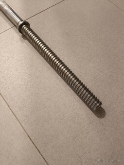 Fitness posilovací tyč, osa, šroubovací, 150cm, průměr 25mm - 5