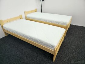 Prodám Nové postele zvýšené s roštem 80 či 90x200cm. - 5