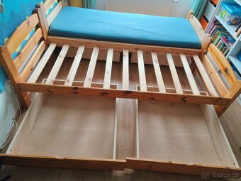 2x stejná dětská postel 80x200 s velkými šuplíky - 5