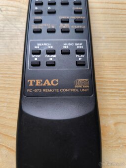 Pěkný Dálkový ovladač CD TEAC RC-853 + Nové Baterie. - 5