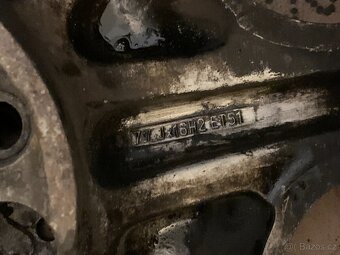 alu Mercedes-Benz w140 orig. R16 4ks + šrouby - 5