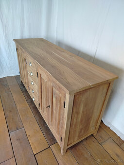 Velká masivní komoda TEAK - 5