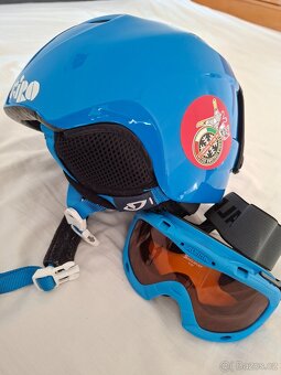 Lyžařská helma, brýle - 5