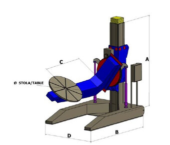 Kovaco SP 50 DP - Svářecí polohovadlo - 5