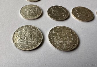 Sada stříbrných mincí Československa v luxusní dřevěné etui - 5
