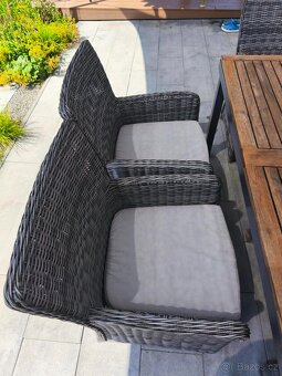 Zahradní nábytek -6x židle + stůl - 5