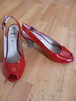 Červené sandály kožené 38,5 - 5