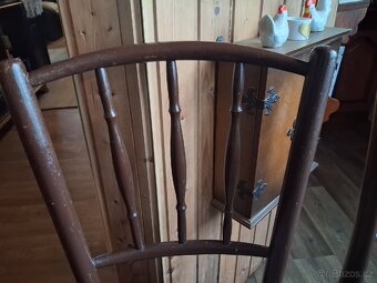 Židle chalupářské 4 kusy - 5