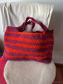 Háčkovaná taška Crochet Tote Bag - 5