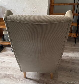 Kreslo a podnožka IKEA - 5