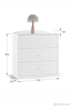 Komoda Meblik (3 šuplíky) - 5