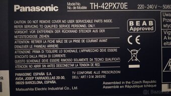 TV Panasonic 105 cm, domácí kino, setopbox - 5