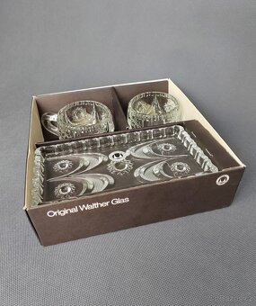 Okouzlující sada broušeného skla Original Walther Glas (1960 - 5