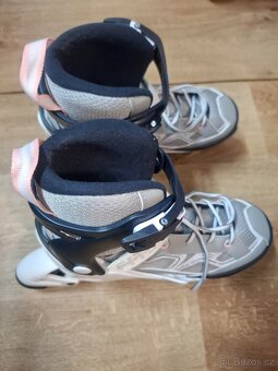 Nové - Oxelo Dětské kolečkové brusle Fit 3 šedé 32/35 - 5