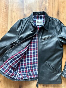 Schott kožená bunda černá, vel. M - 5