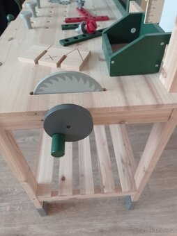 Dřevěný pracovní stůl/ponk pro děti - 5