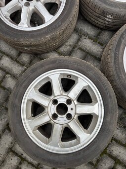 Prodam alu kola 4x100 r15 s letními pneu 195/50 r15 - 5