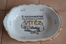 KRÁSNÉ PORCELÁNOVÉ TÁCY - myslivecký motiv-značeno - 5