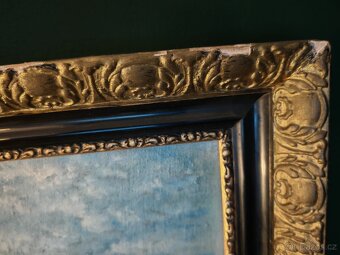 Obraz olej na plátně - Zahrada na pobřeží - 5