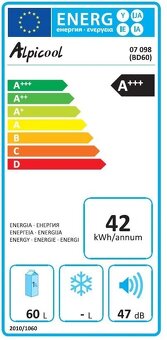 Autochladnička Alpicool kompresor 60l 230/24/12V -20°C - 5