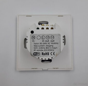 2x wifi dotykový vypínač světel Sonoff T4EU1C a T1EU2C - 5