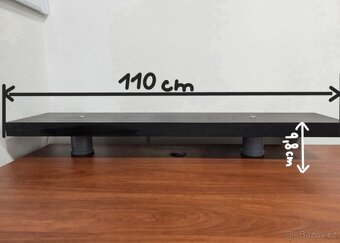 Robustní pracovní stůl (tmavý dekor) - 5