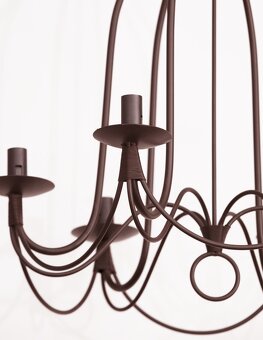 KRÁSNÝ A STYLOVÝ 8 RAMENNÝ LUSTR - 5